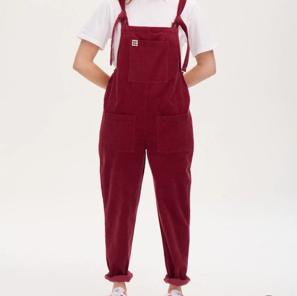 Lucy and yak wine overalls